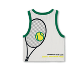011 | Tennis Collection | Slogan Print Crop Top